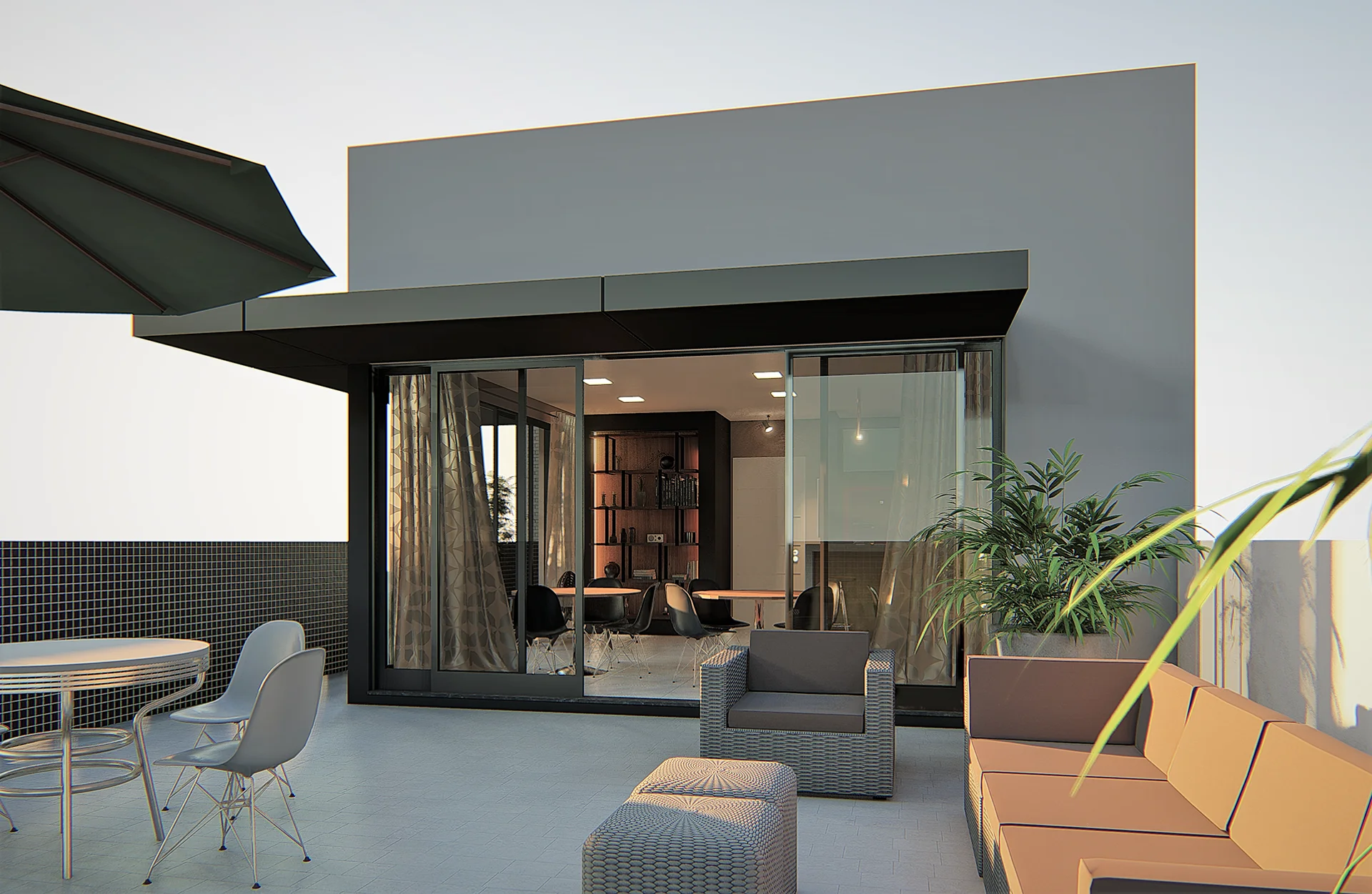 HillSide Residencial - Terraço Moderno