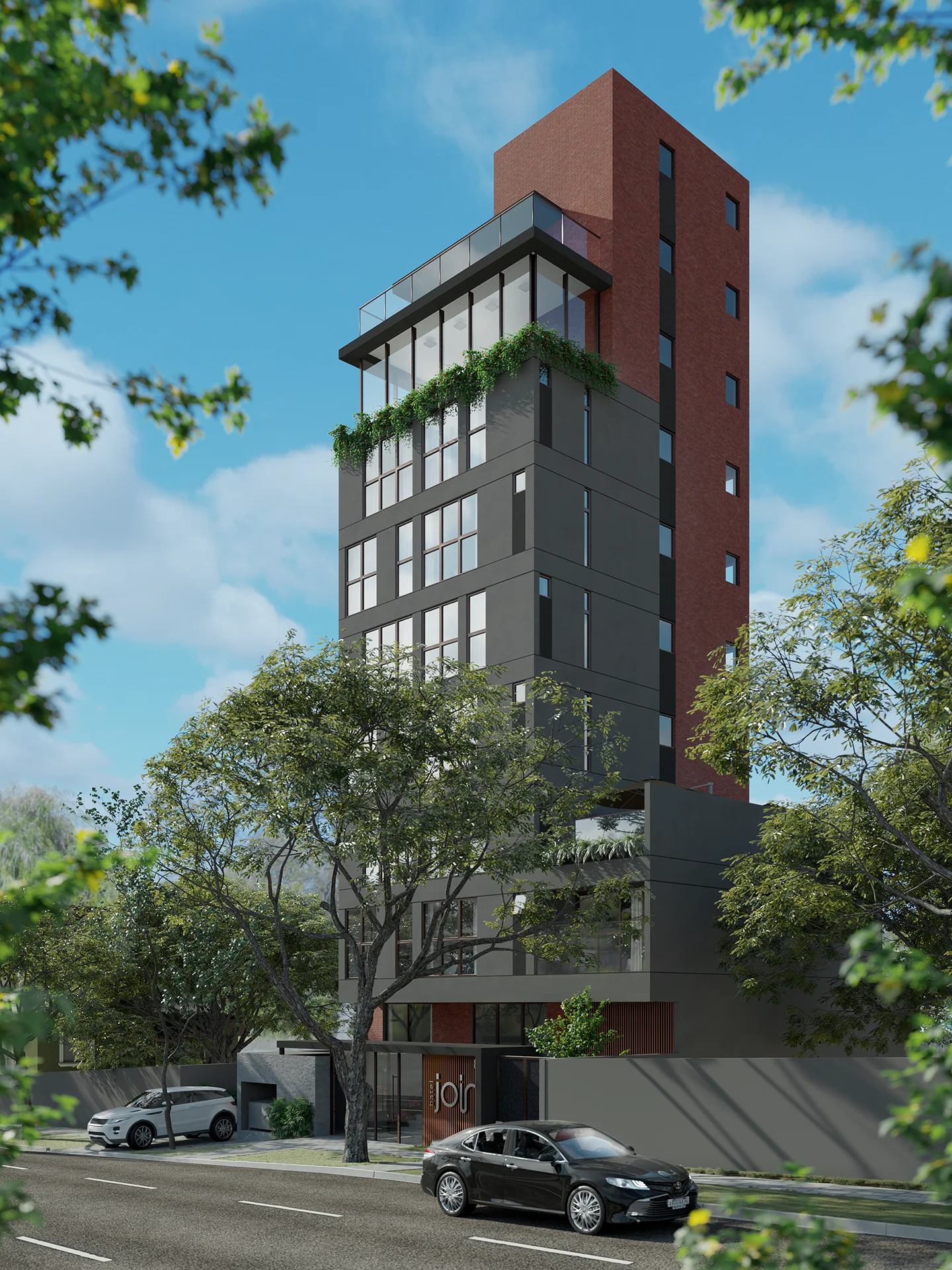 Fachada Join Batel - Vista lateral